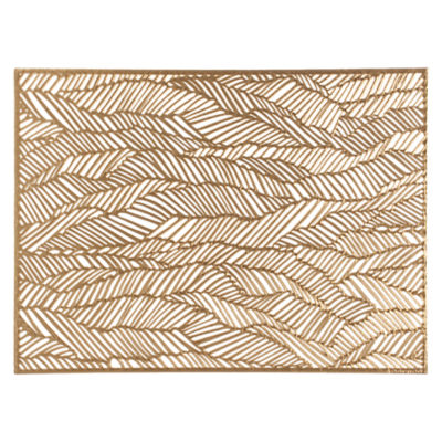 Chilewich Drift Rectangle Placemat, Brass Chilewich Drift Rectangle Placemat, Brass